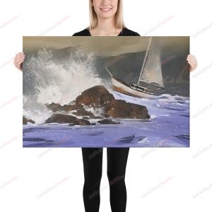 Sailing on the coast - Canvas