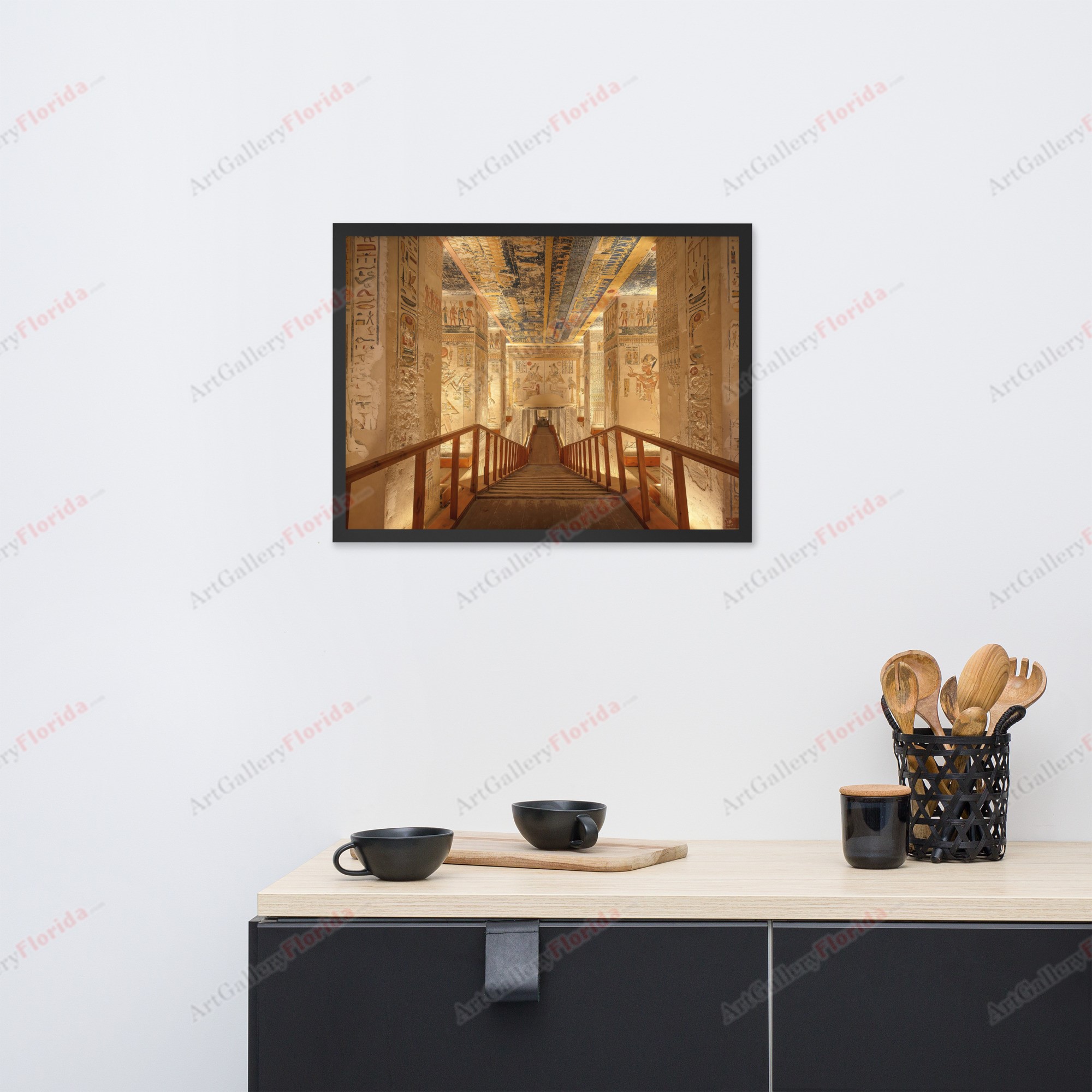 Valley of the Kings / Pyramids of Egypt - Framed poster - Image 2