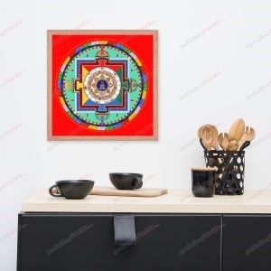 Indian Mandala - Framed poster