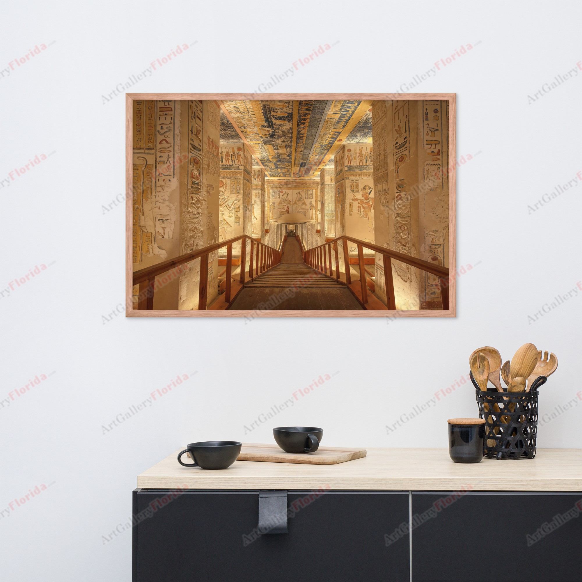 Valley of the Kings / Pyramids of Egypt - Framed poster - Image 4