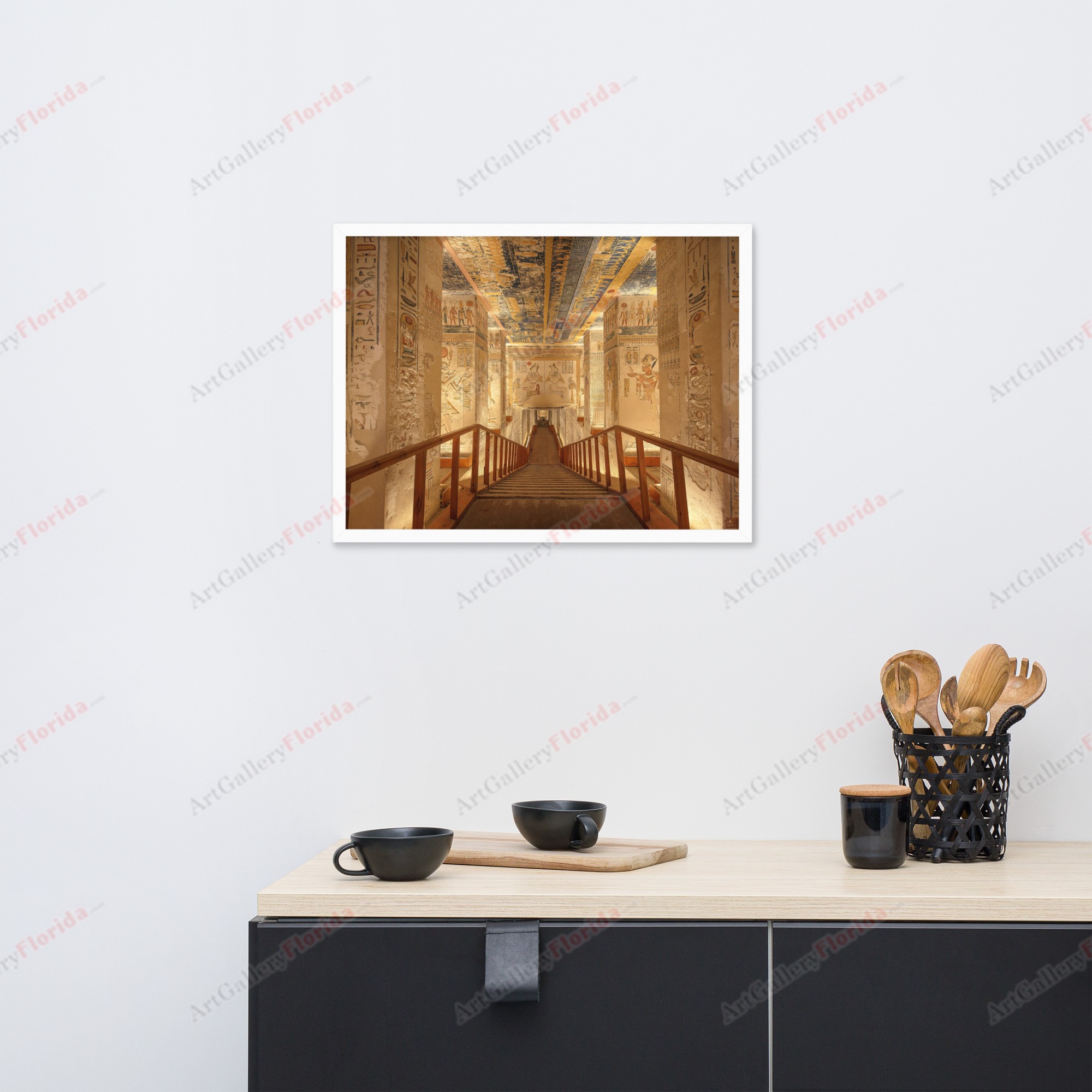 Valley of the Kings / Pyramids of Egypt - Framed poster - Image 5