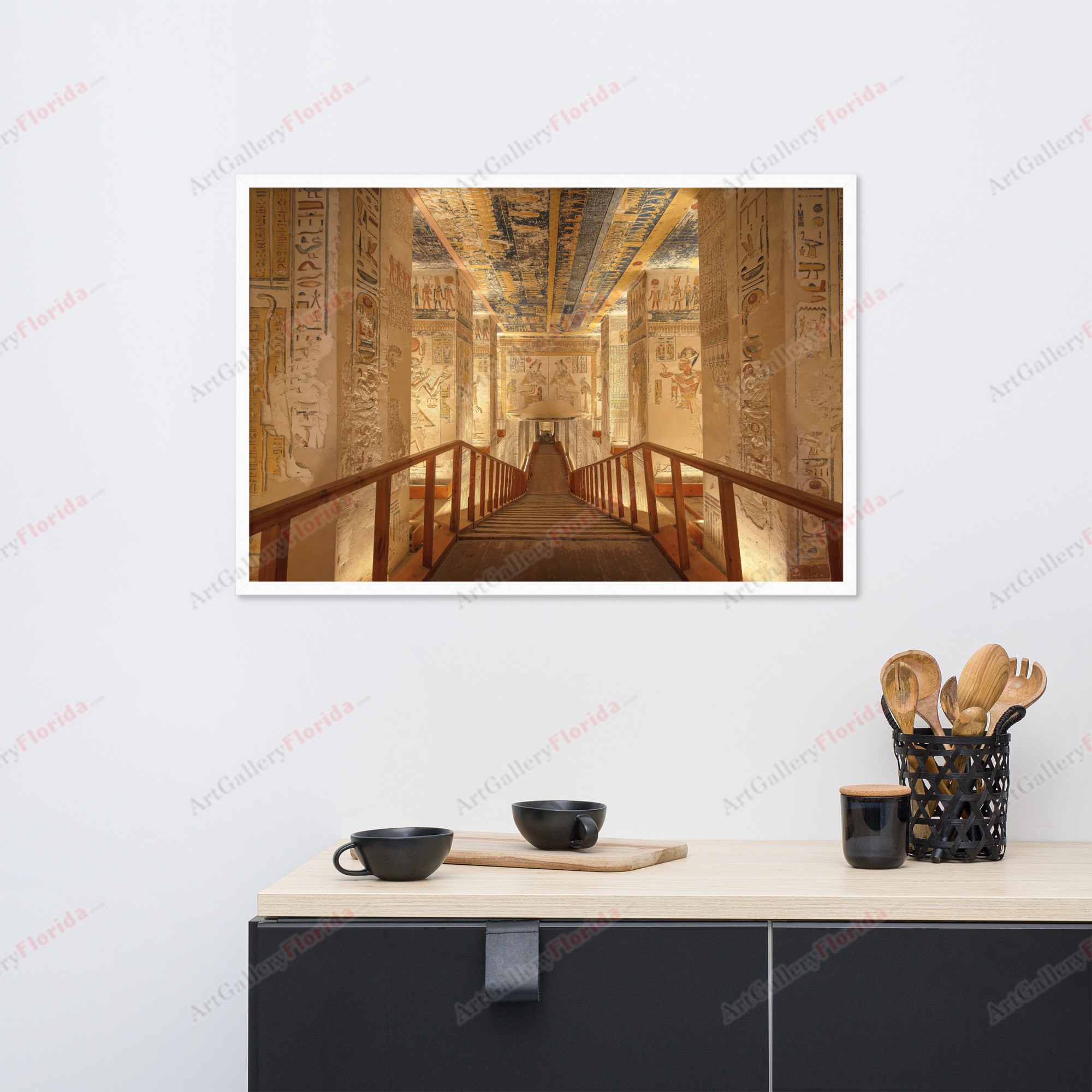 Valley of the Kings / Pyramids of Egypt - Framed poster - Image 6