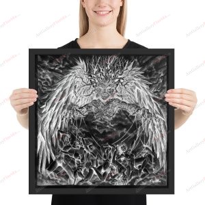 Painful manipulation / charcoal and pencil style - Framed poster