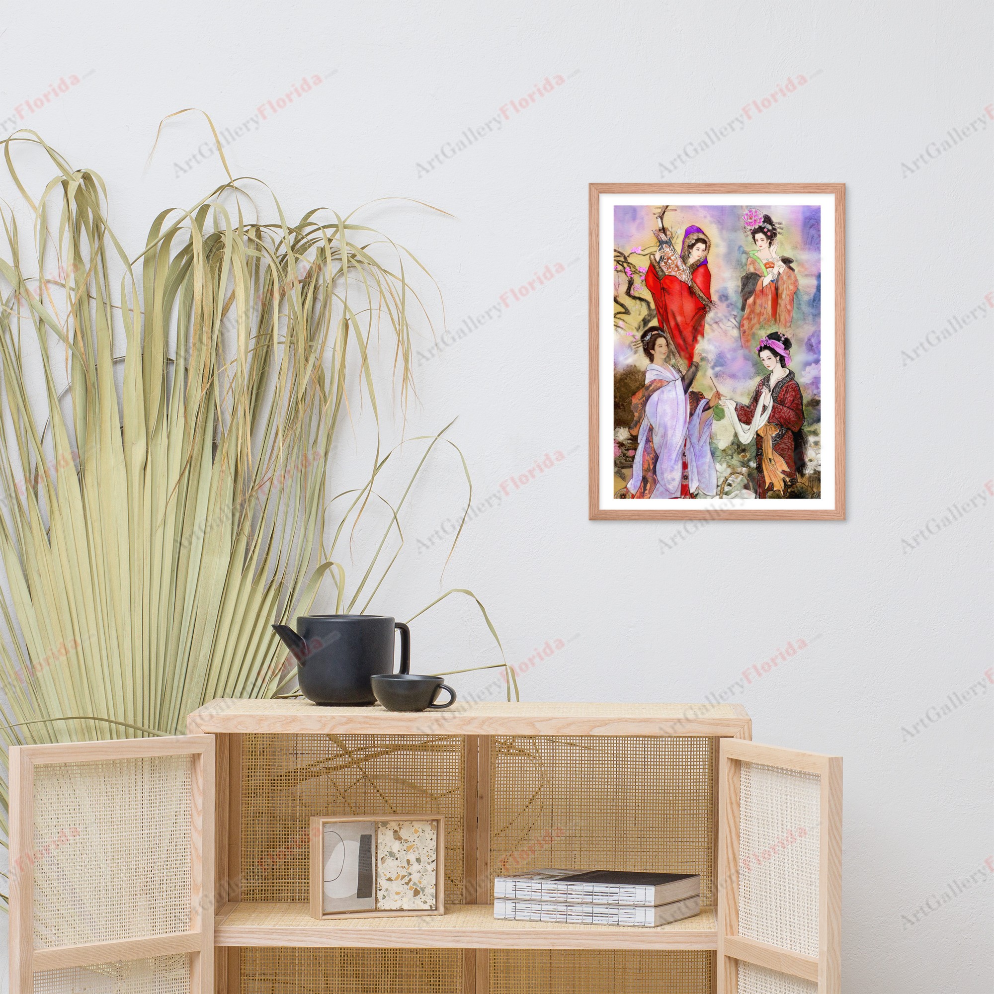 芸者, ''geisha'' - Framed poster - Image 3