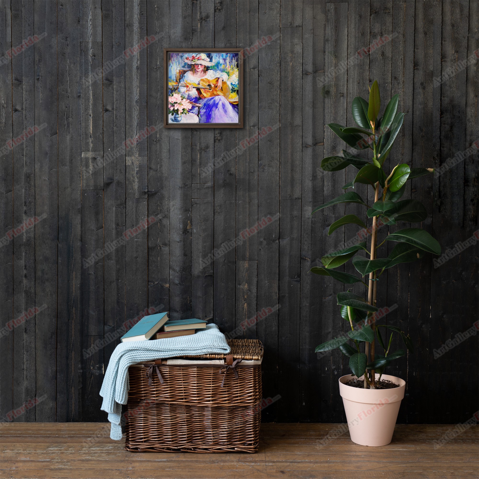 Lady of Seville - Oil painting style - Framed canvas - Image 4