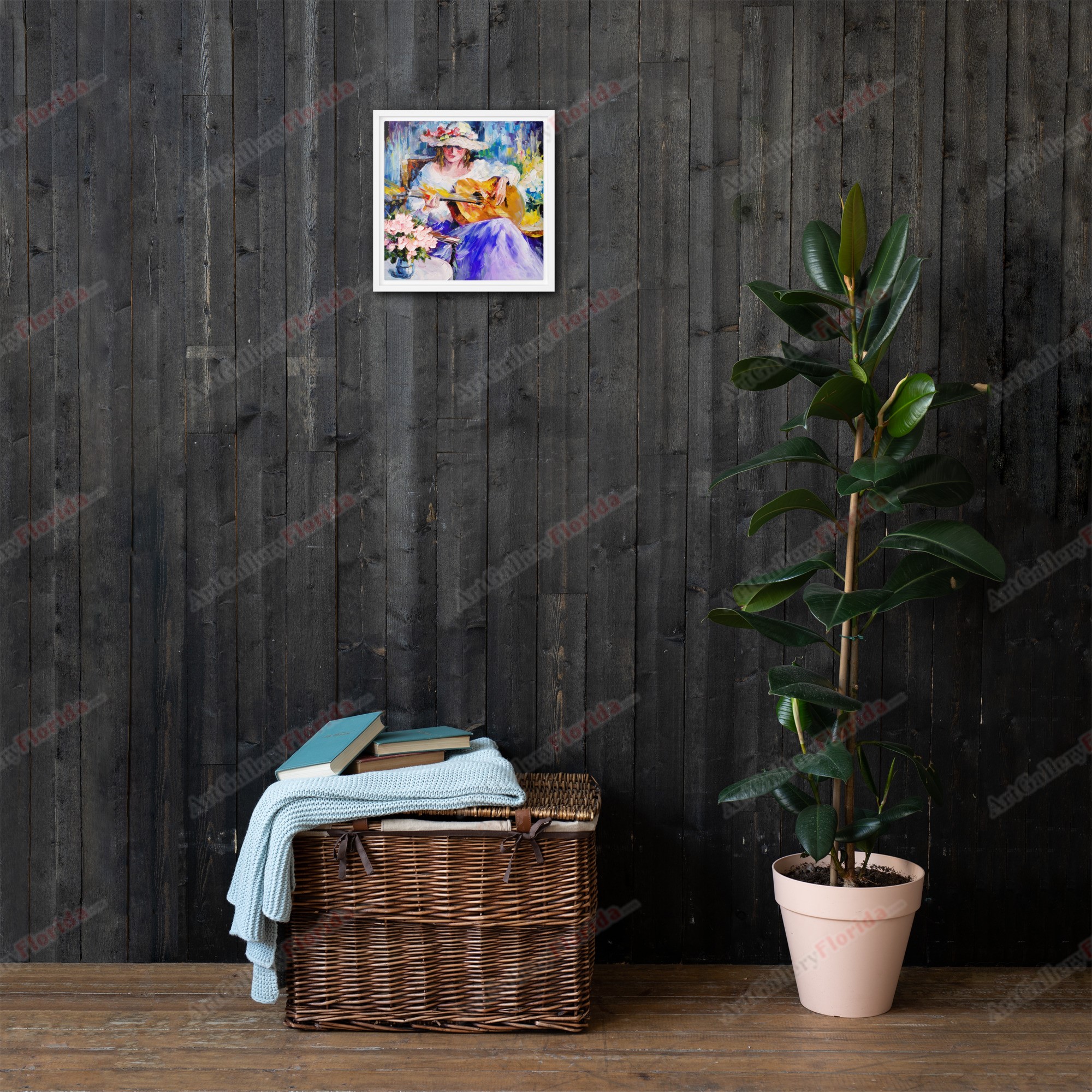 Lady of Seville - Oil painting style - Framed canvas - Image 6