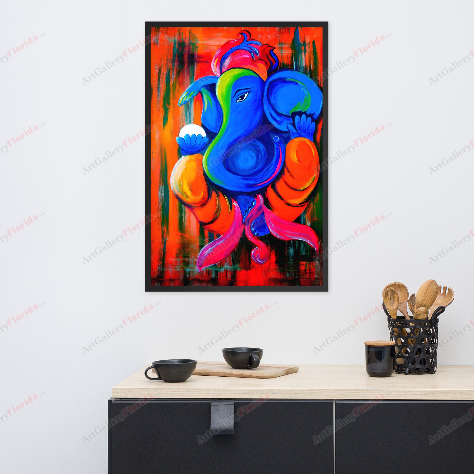 Ganesha God - Framed poster