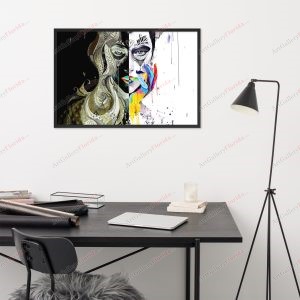 Women Duality - Framed poster
