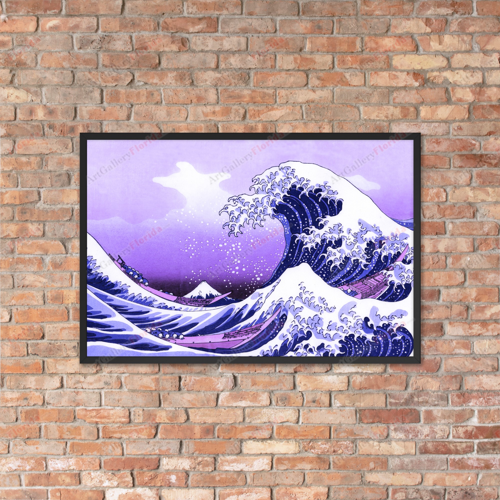 Japan Waves - Framed poster - Image 16