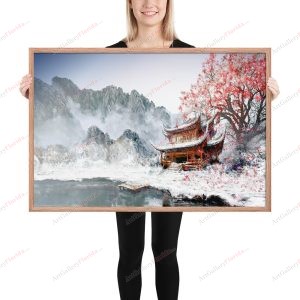 Japan Winter - Framed poster