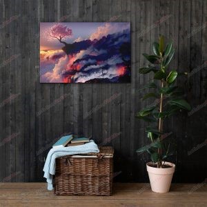 Lava Falls Cherry Blossom - Thin canvas