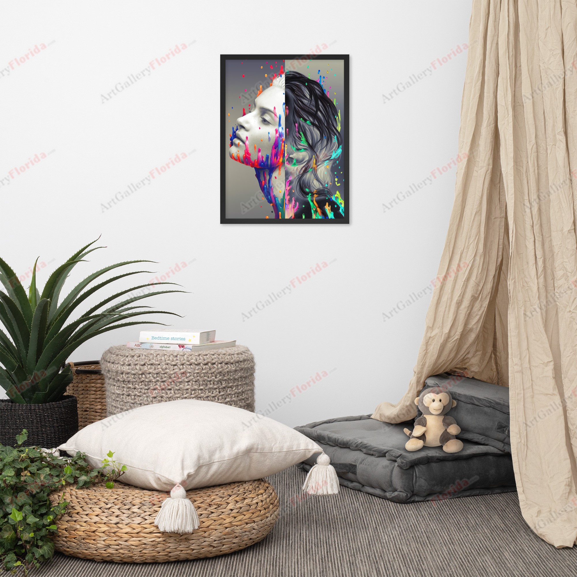 The Duality of the Angel - Framed poster - Image 2