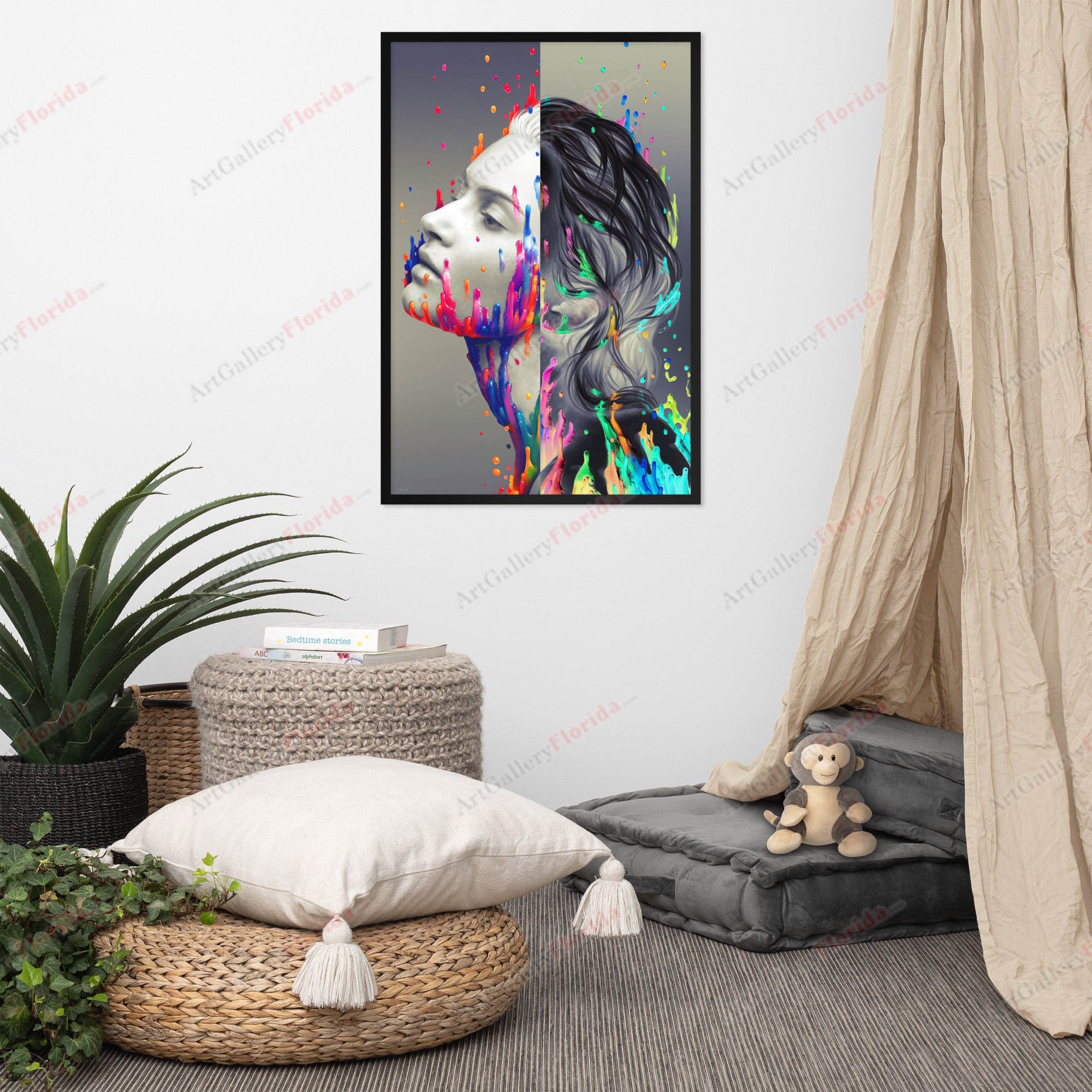 The Duality of the Angel - Framed poster