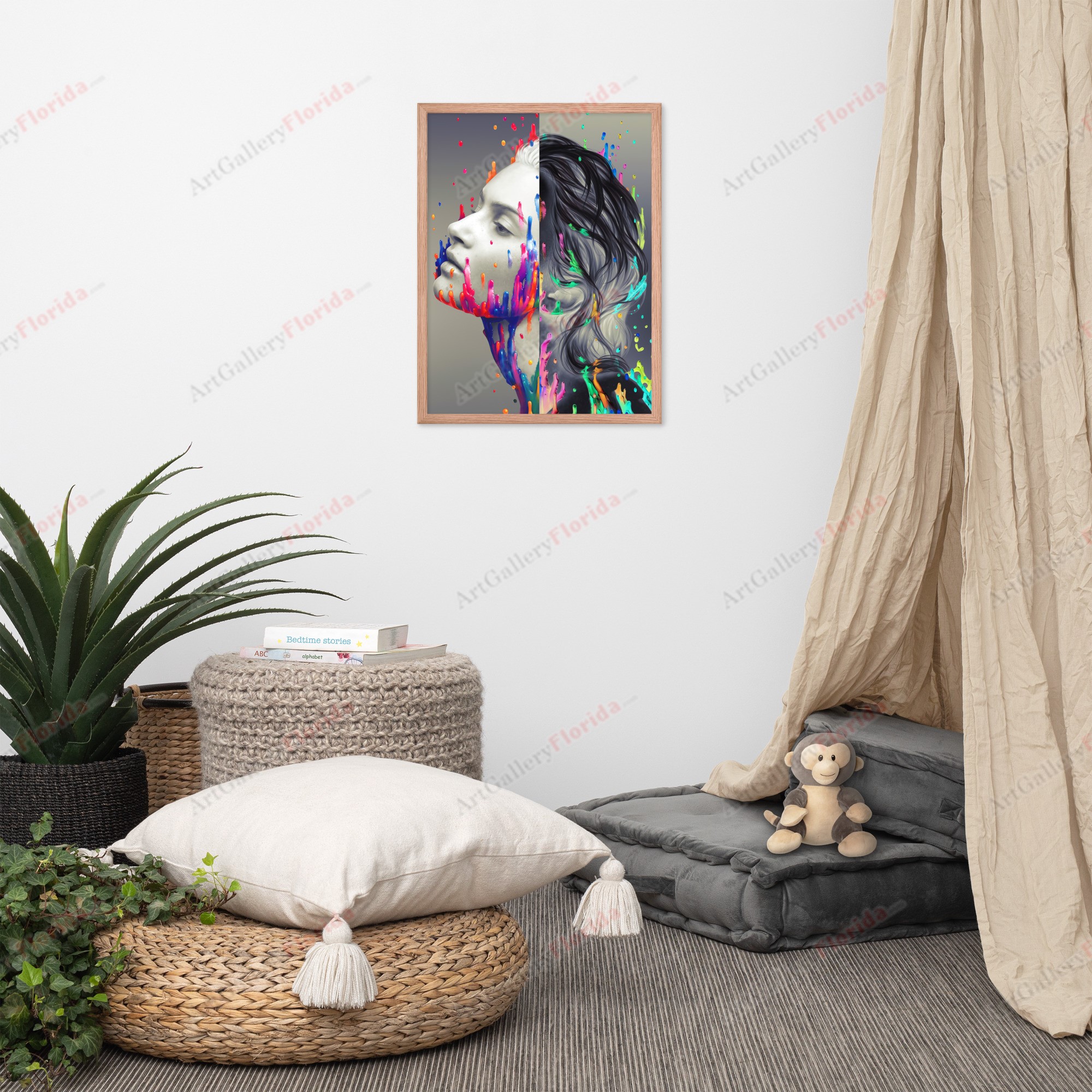 The Duality of the Angel - Framed poster - Image 3