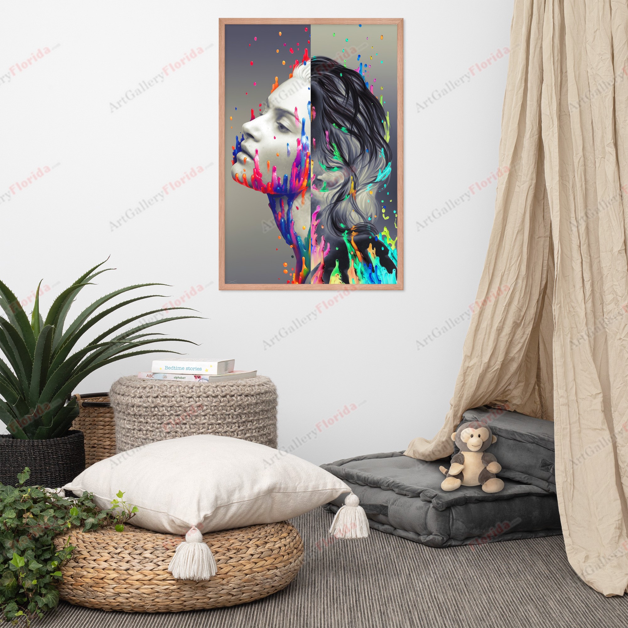 The Duality of the Angel - Framed poster - Image 4