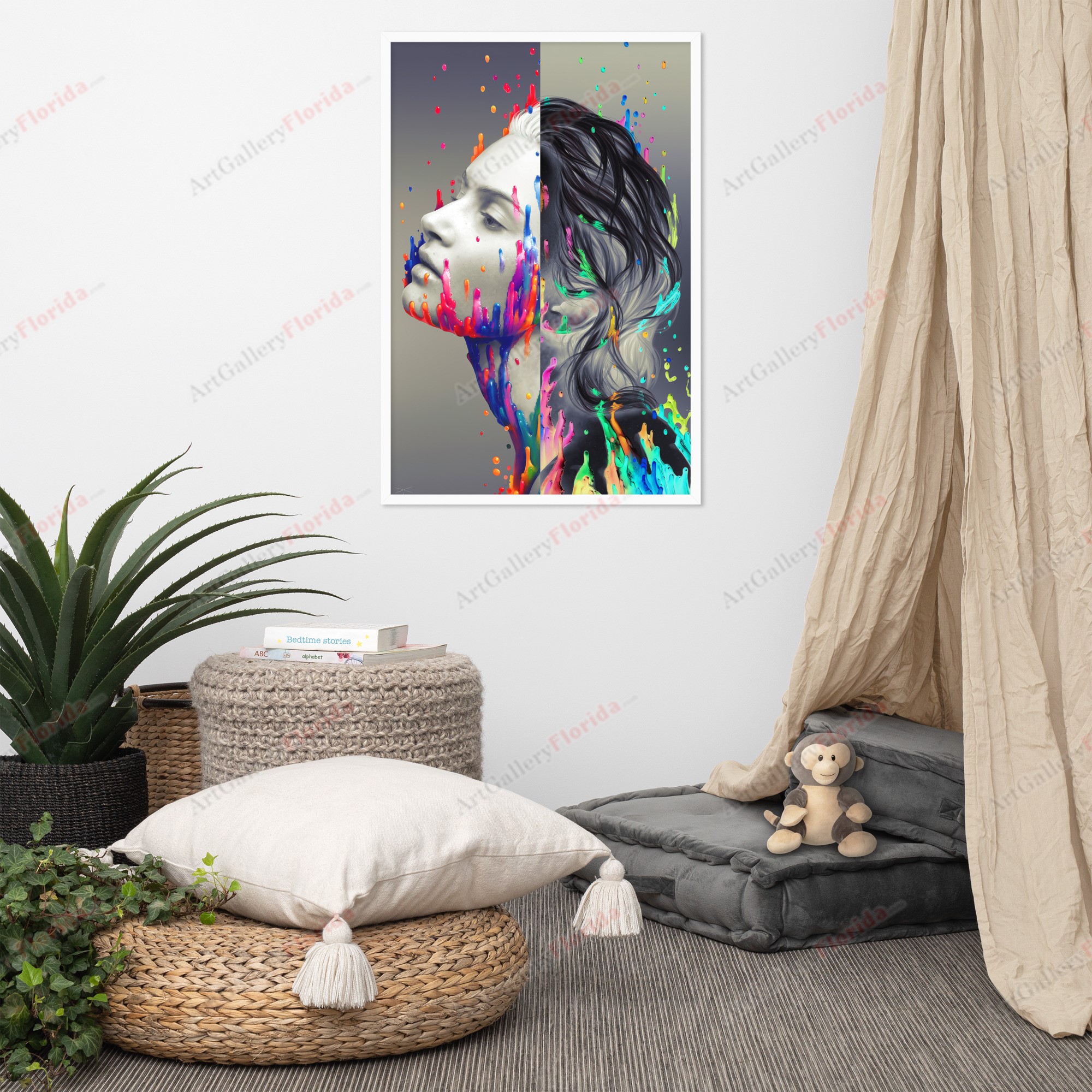 The Duality of the Angel - Framed poster - Image 6