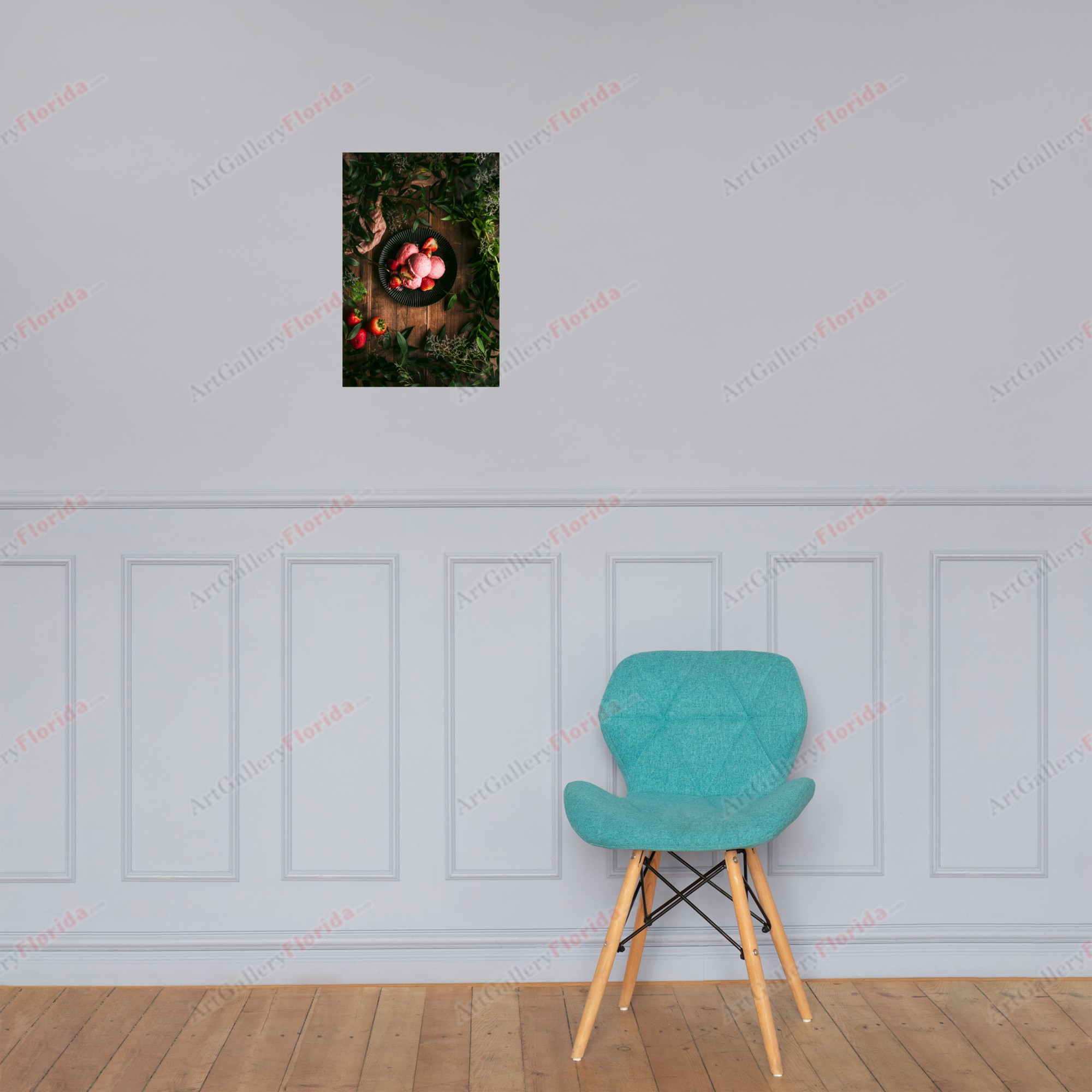 Ice Cream and Strawberries - Poster - Image 3