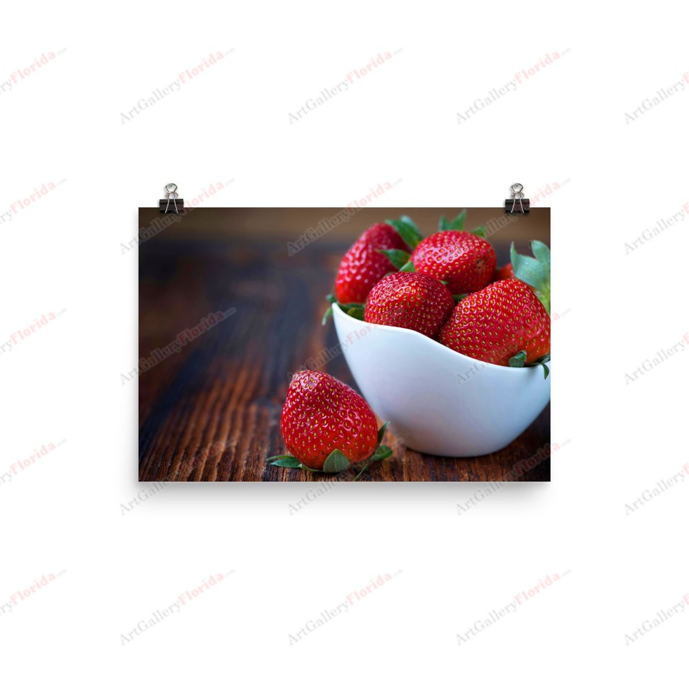 Red Strawberries - Poster