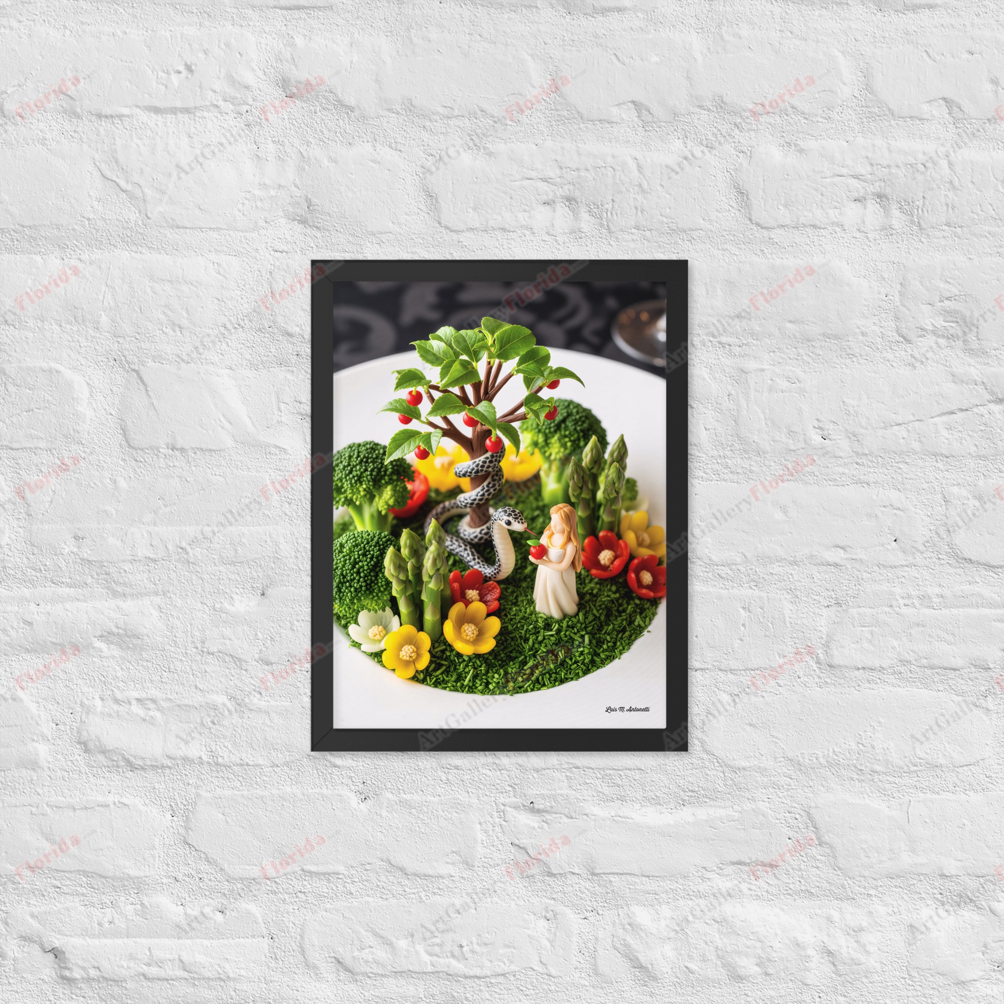 The Chef's Garden of Eden - Framed poster - Image 2