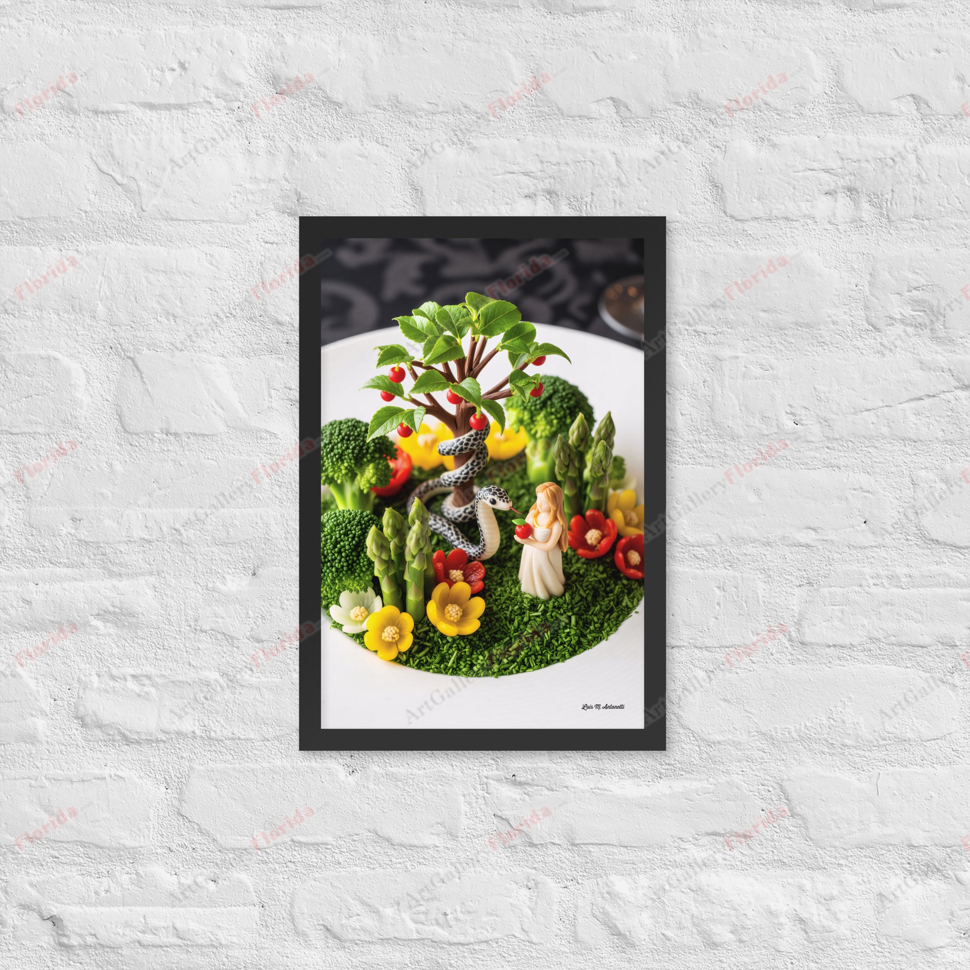 The Chef's Garden of Eden - Framed poster - Image 3
