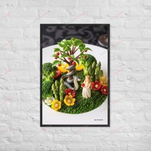 The Chef's Garden of Eden - Framed poster