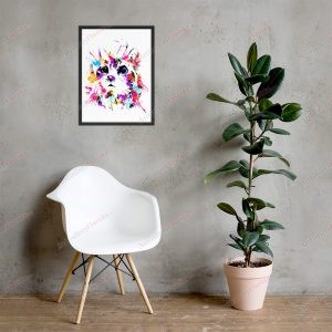 Cat in watercolor style - Framed poster