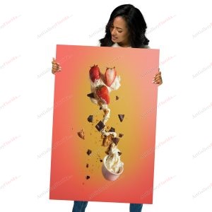 Flying dessert / Photo and colors - Metal prints