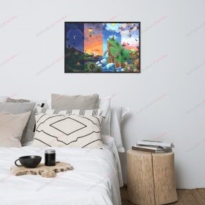 4 Moments - Framed poster