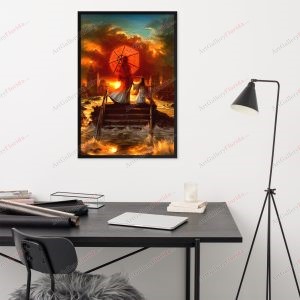 Dreams after Armageddon in Tokyo - Framed poster