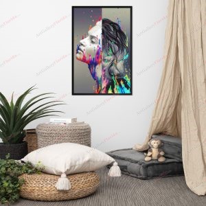 The Duality of the Angel  - Framed poster