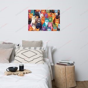 Colorful Cats - Poster