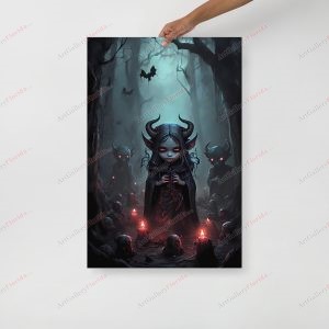 Little demon in the forest - Poster
