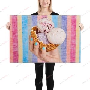 Ice Cream Basket - Poster