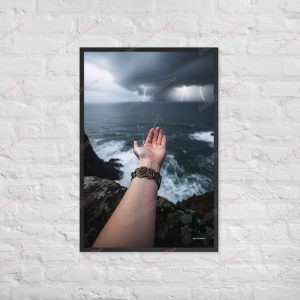 Feeling the Gentle Fury of Nature - Framed poster